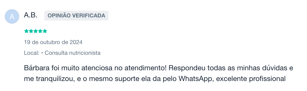 Nutricionista Barbara Moraes Depoimentos Pacientes Perda de Peso